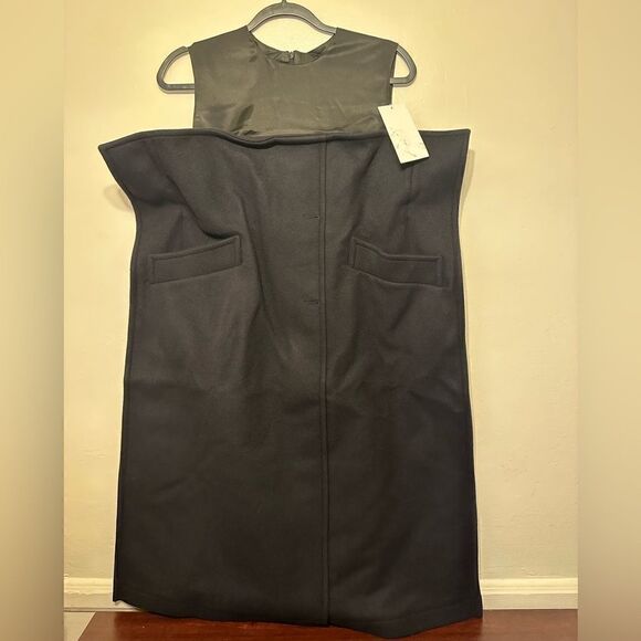 NWT Maison Margiela wool blend pocket dress in black size EU 42(US 10) - Picture 4 of 16